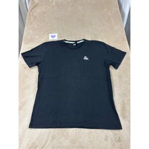 Percival Space Dog Graphic Shirt Mens size XL Black Short Sleeve EUC